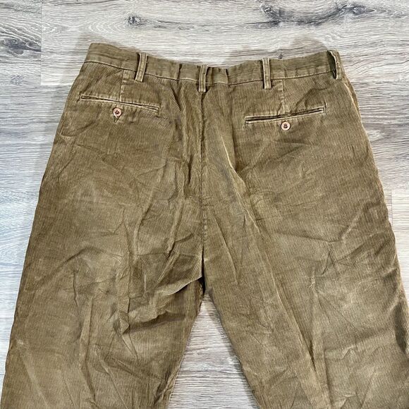 Polo Ralph Lauren Pants Mens 36X32 Brown Corduroy Stretch Classic Fit Preppy - Picture 9 of 13